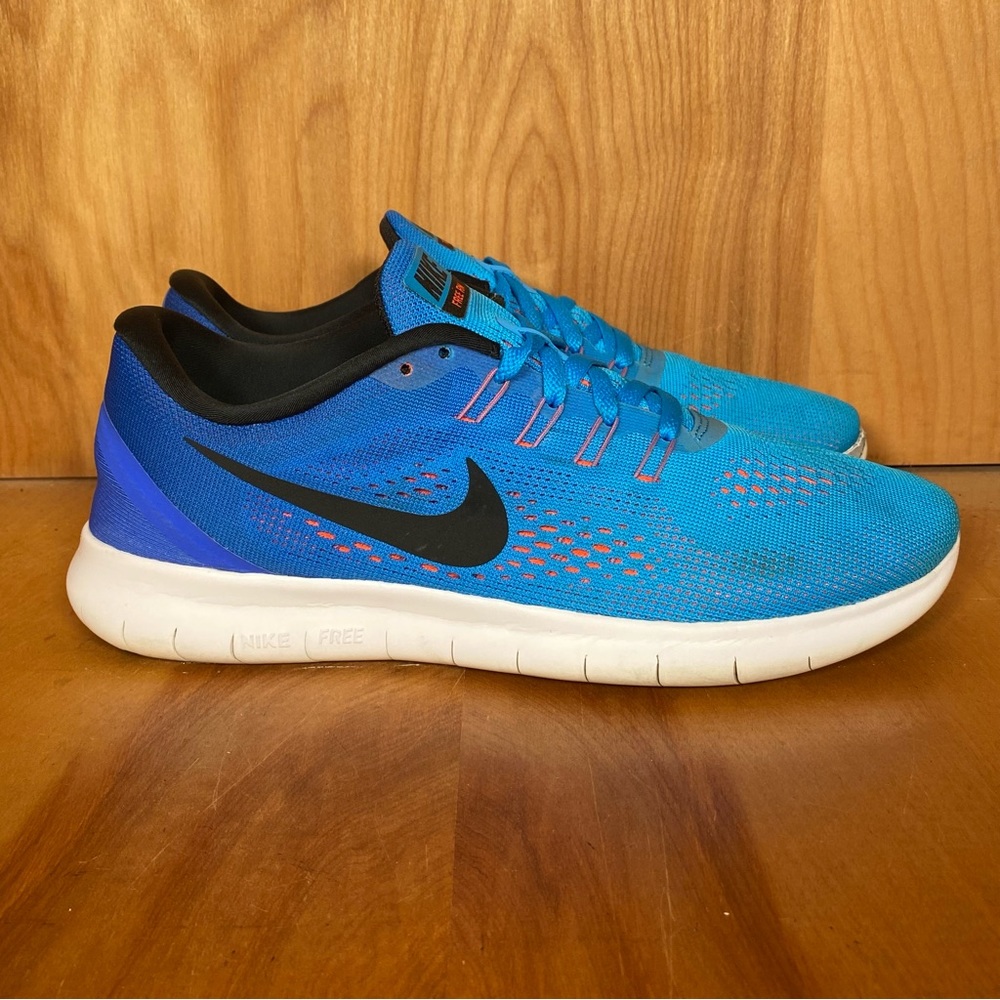 Womens 8.5 Nike Free RN Athletic Shoes Blue SEF0724